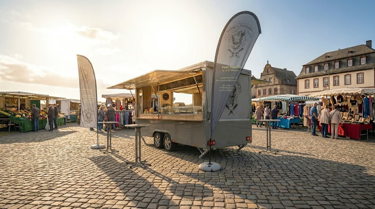 Preischl's Futterkrippe Foodtruck auf dem Marktplatz