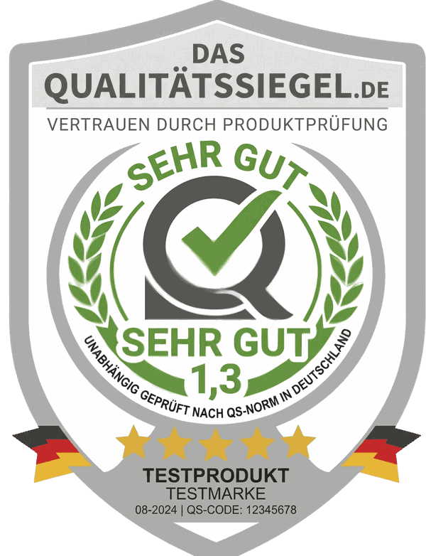 Qualitätssiegel: Sehr gut (1,3) — DAS QUALITÄTSSIEGEL.DE